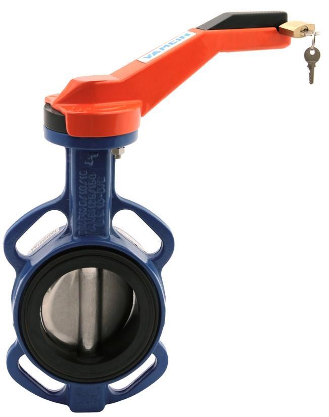 Butterfly Valve Wafer Type Hand Lever 65mm - 2  1/2"