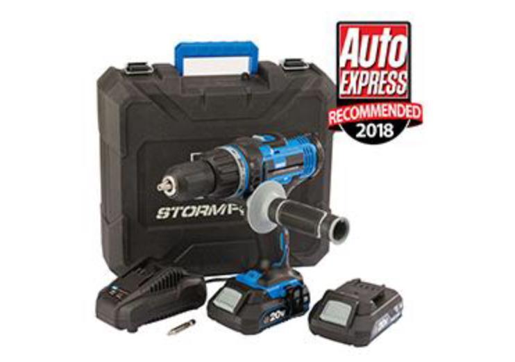 Draper Stormforce® 20v Combi Drill With 2x 2.0ah Batteries And Charger