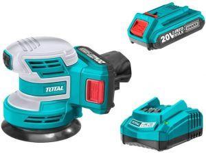 Total Random Orbit Sander 20v + Battery+Charger