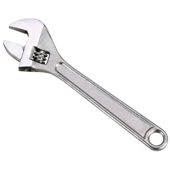 Carbon Steel Full Polish Adjustable Wrench - 24"