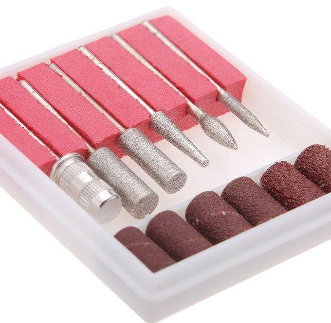 6pcs Nail Art Drill Bits For Rotary Drill