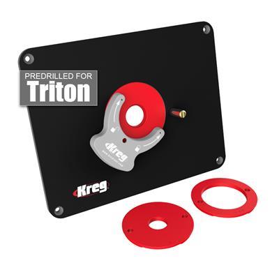 Precision Router Table Insert Plate - Predrilled For Triton Kreg
