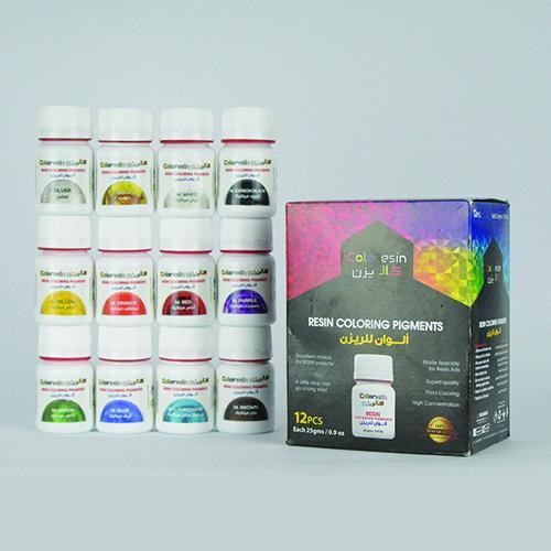 Resin Pigments - Set 12 Pcs - Metallic Standard Set