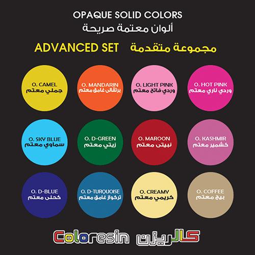 Resin Pigments - Set 12 Pcs - Opaque Advanced Set