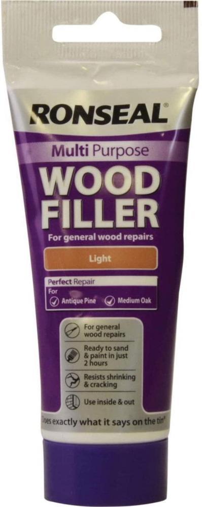 Ronseal 100g Multi-purpose Wood Filler Tube - Light