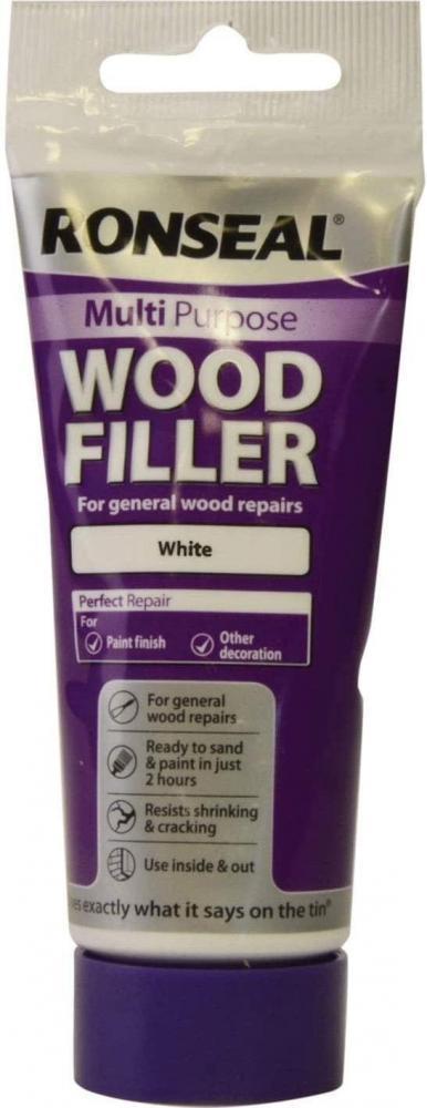 Ronseal 100g Multi-purpose Wood Filler Tube - White