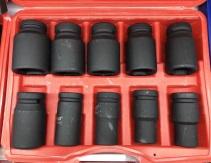 Socket Set 10pcs 1" Hardwell