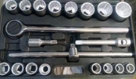 Socket Set 21pcs 3/4" Hardwell