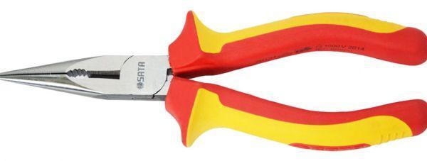 Vde Insulated Long Nose Pliers 8" Sata