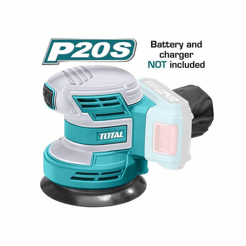 صنفره دائريه 5 بوصه 20 فولت غير شامل البطاريه والشاحن توتال