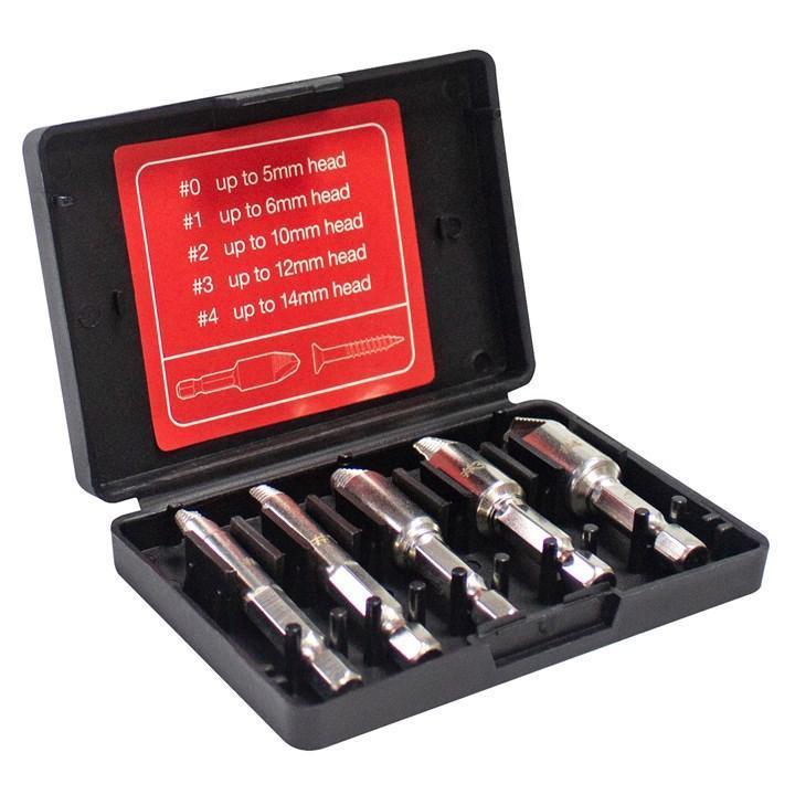Cross Head Screw Remover Set 5pcs Amtech