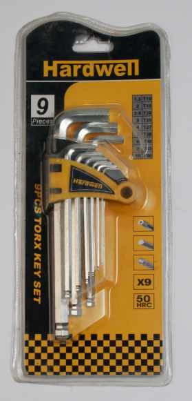 Hex Key 1.5 : 10mm Hardwell