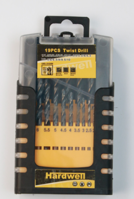 Hss Drill Bits 19 pcs (1-10)mm hardwell