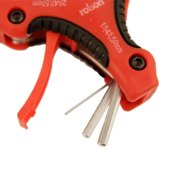 Folding Triangle Hex Key 9pcs rolson