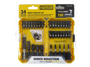 Reversible Ratchet Screwdriver 1/4" 34 Pcs Hardwell