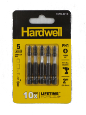 Screwdriver Bits 2" 5pcs Hardwell