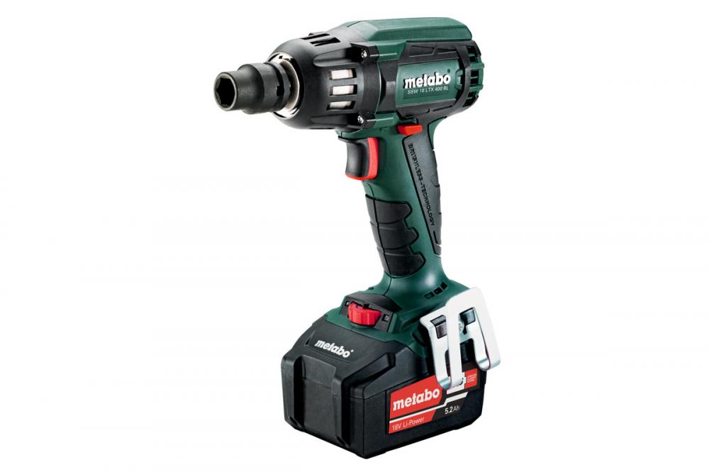 Cordless Impact Wrench 18v With Two Batteries And Charger Metabo