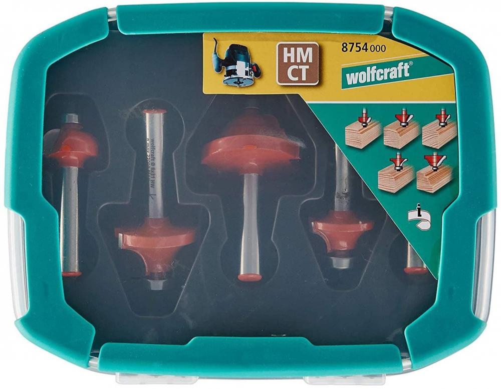 Wolfcraft Router Bit Set 8mm Shank