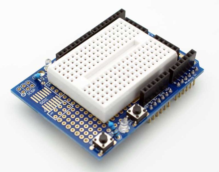 Arduino Shield “Proto Shield With Mini Breadboard”