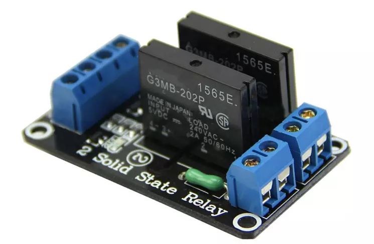 2 Channel 5V DC Relay Module Solid State Low Level Trigger
