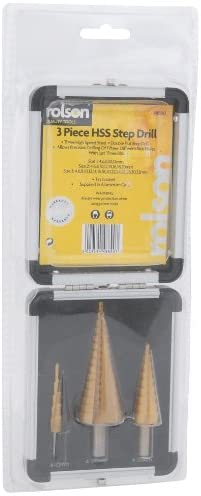 3pc Titanium Step Drill Set rolson