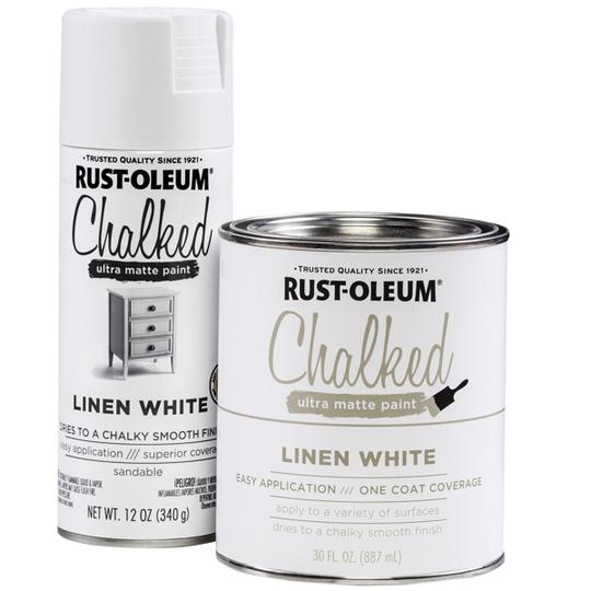 Rust-Oleum CHALKED Ultra Matte 887ML Linen White
