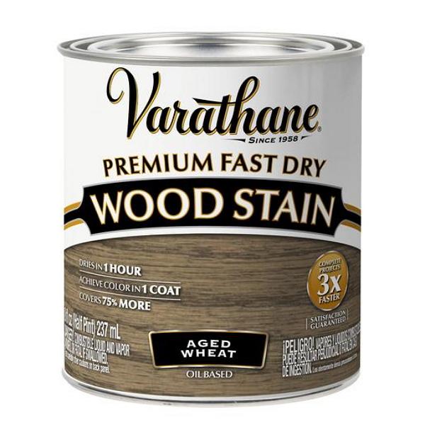Rust-Oleum Varathane 236ML Premium Fast Wood Stain AGED WHEAT