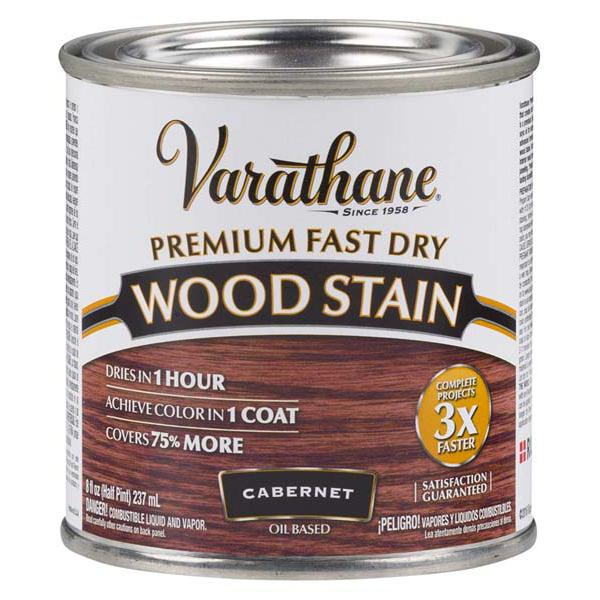 Rust-Oleum Varathane 236ML Premium Fast Wood Stain CABERNET