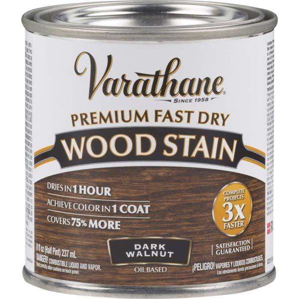 Rust-Oleum Varathane 236ML Premium Fast Wood Stain DARK WALNUT