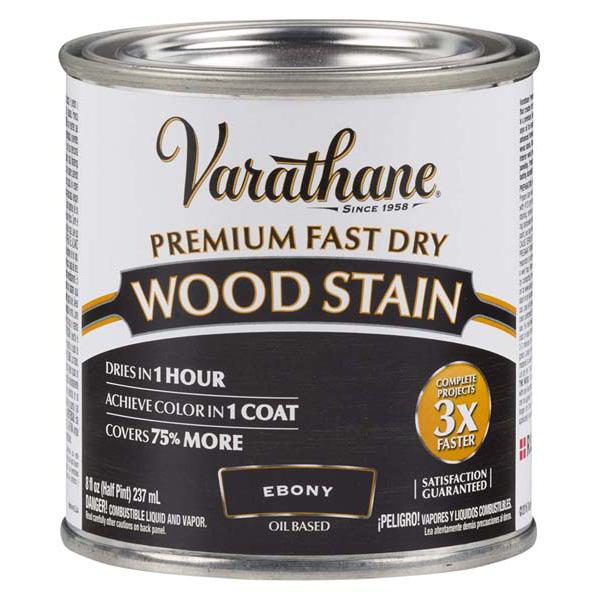 Rust-Oleum Varathane 236ML Premium Fast Wood Stain EBONY