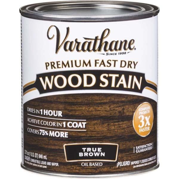 Rust-Oleum Varathane 236ML Premium Fast Wood Stain TRUE BROWN