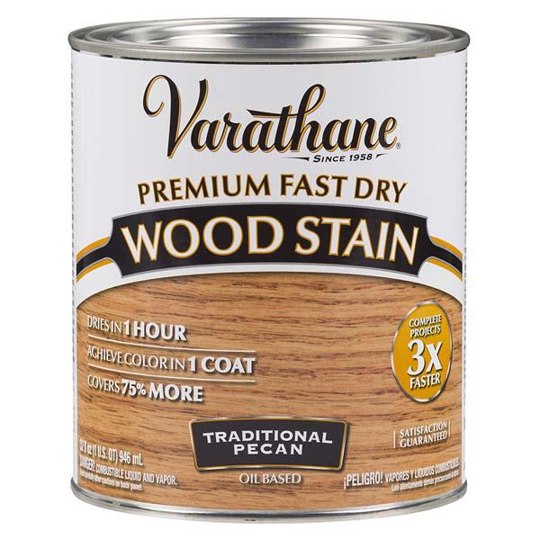 Rust-Oleum Varathane 946ML Premium Fast Dry Wood Stain Traditional Pecan