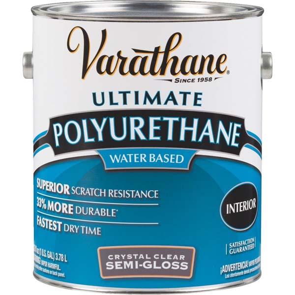 Rust-Oleum Varathane 3.78L Wood Stain Polyurethane Water Based Interior Semi-gloss