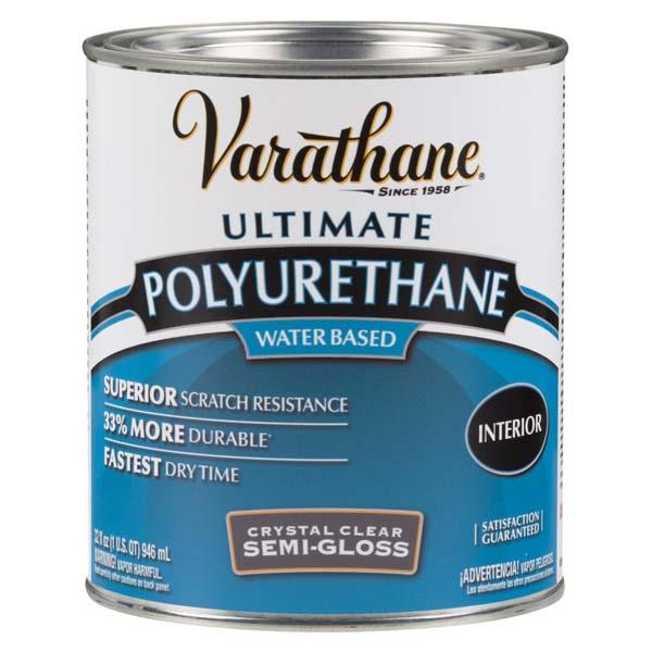 Rust-Oleum Varathane Wood Stain 946ML Polyurethane Water Based Interior Semi-gloss