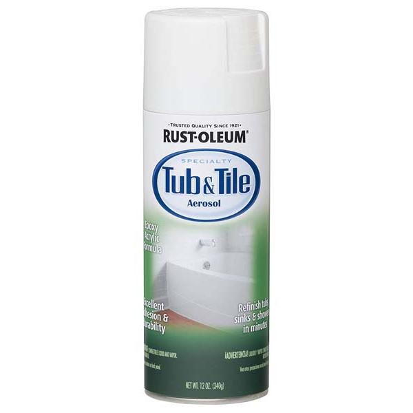Rust-Oleum Specialty 340g GLOSS Tub & Tile WHITE Spray