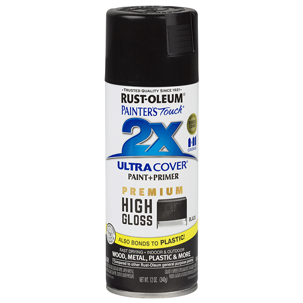 Rust-Oleum Painter’s Touch 355ML HIGH GLOSS BLACK