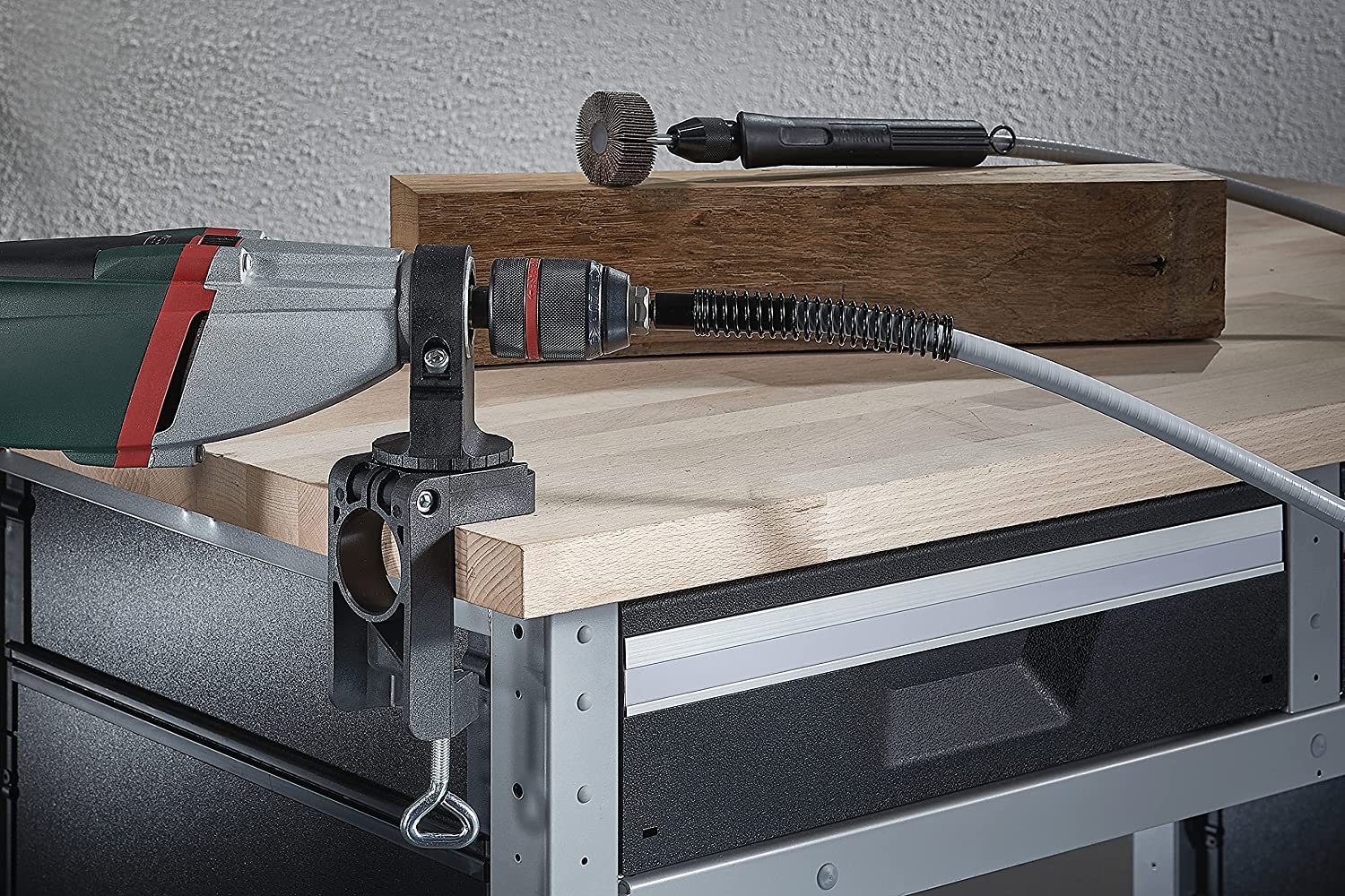 Universal Drill Bench Clamp - Holder