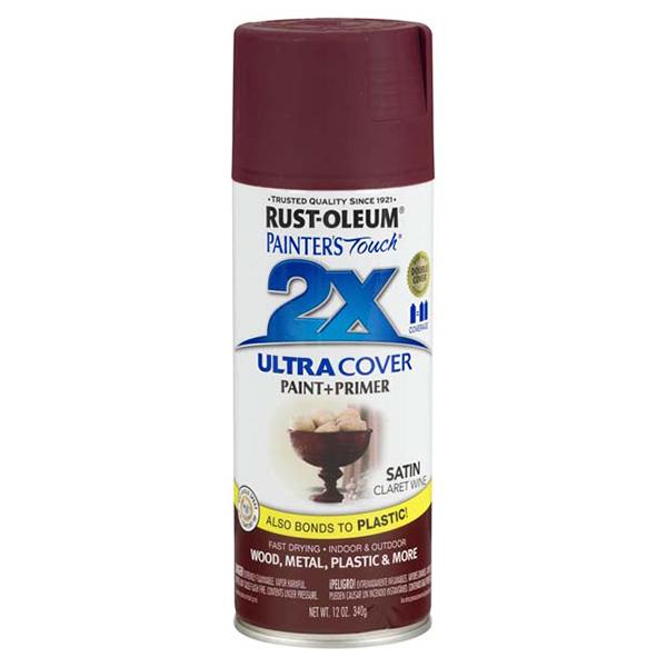 Rust-Oleum Painter’s Touch 355ML Satin Ultra Cover Claret Wine Spray