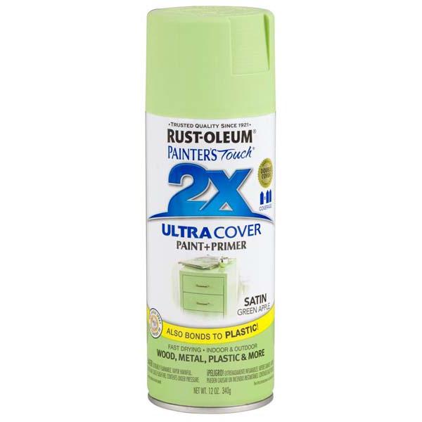Rust-Oleum Painter’s Touch 355ML Satin Ultra Cover Green Apple Spray