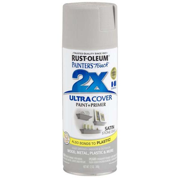 Rust-Oleum Painter’s Touch 355ML Satin Ultra Cover Stone Gray Spray