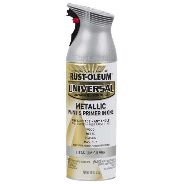 Rust-Oleum Universal 312g Metallic Titanium Silver Spray