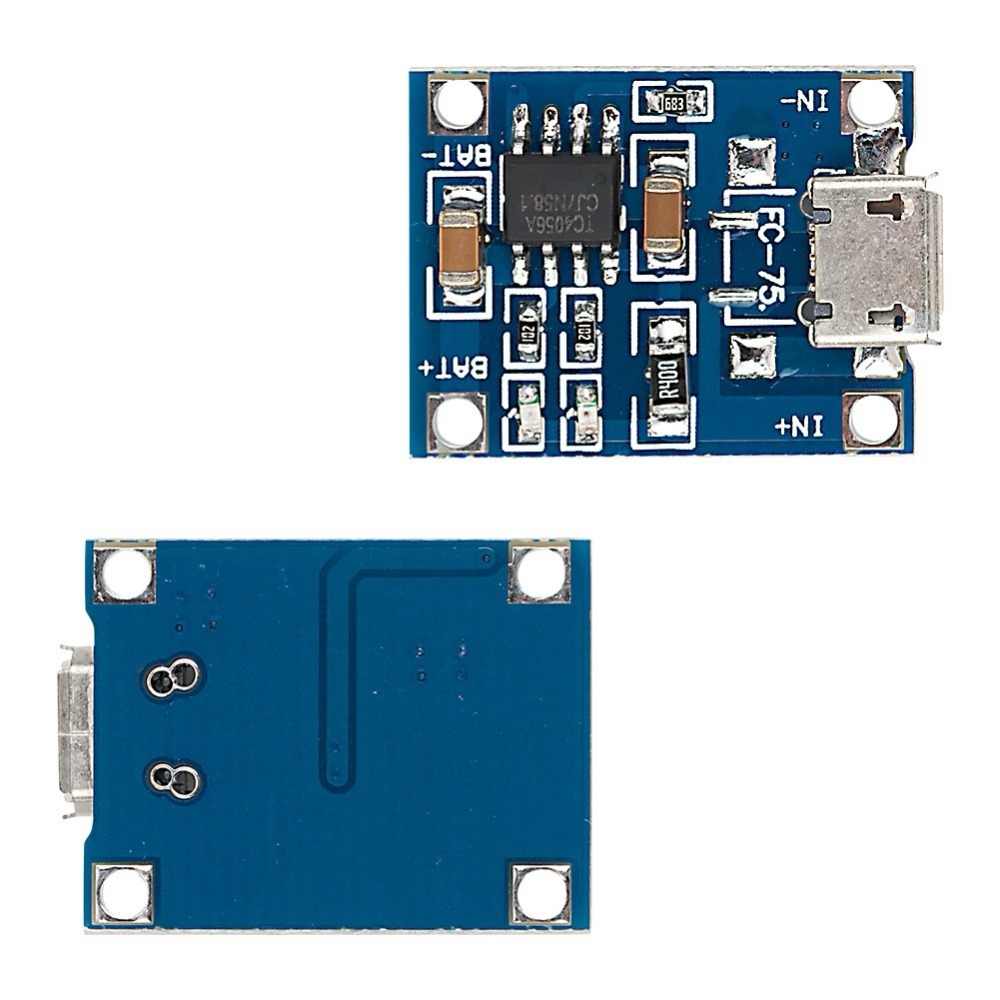 Lithium Battery Charger Module – Micro USB 5V 1A
