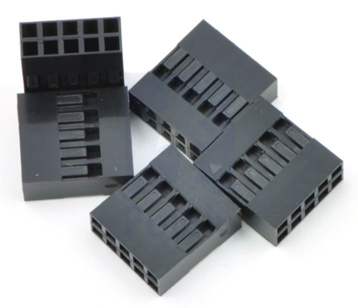 2×5 Pin Header Connector Housing For Dupont Wire Jumper Compact