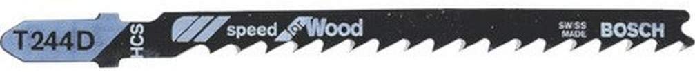 Bosch Jigsaw Blades T 244 D for wood Curve & Coarse cut 5Pcs
