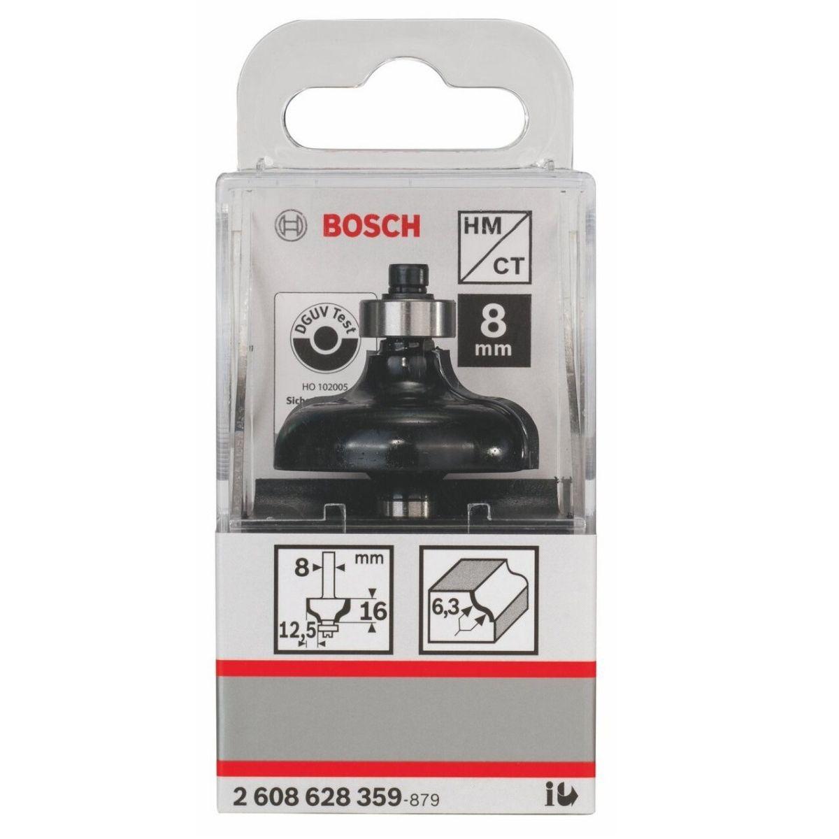 Bosch Professional Router bits Rounding 38mm Shank 8mm