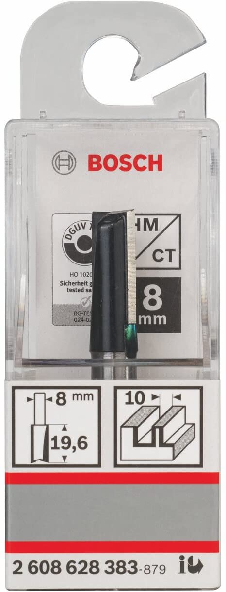 Bosch Professional Router bits Groove Cutter 10mm Shank 8mm