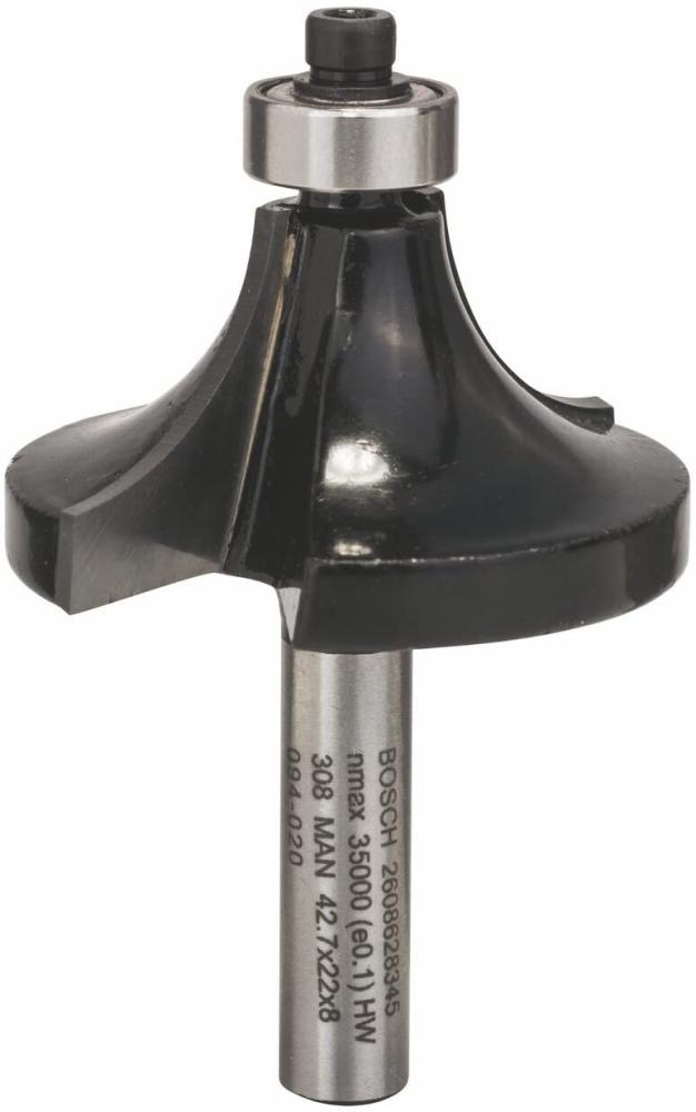 Bosch Round Router Bit 20 mm Shank 8 mm