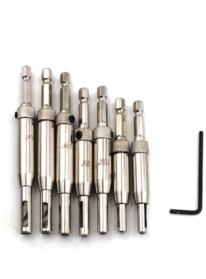 7pcs Drill Door And Window Assembly Hinge Hole