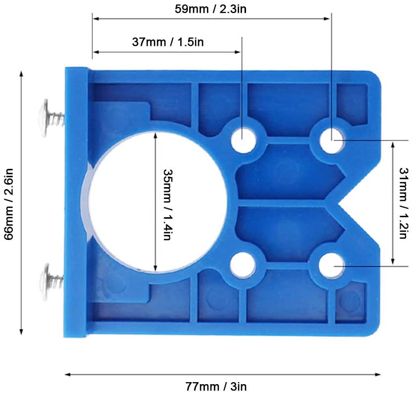 Hinge Boring Jig + Drill Bit 35 Mm