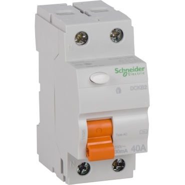 Schneider Electric Domae RCCB 40A 2P AC 30MA Earth leakage protection